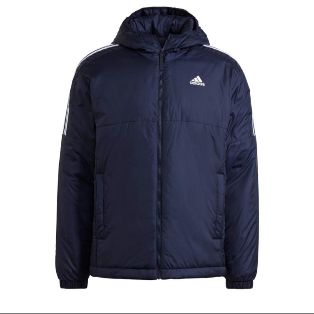 adidas men Essentials Insulated Hooded Jacket.